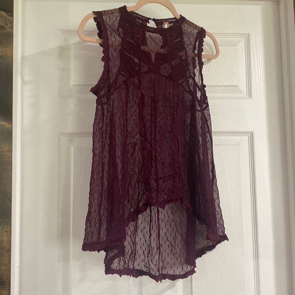 Free people sheer tank size medium